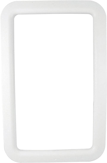 Valterra A77006 Exterior Entrance Door Window Frame - 15-3/4" x 24-3/4", White Nu Tru White