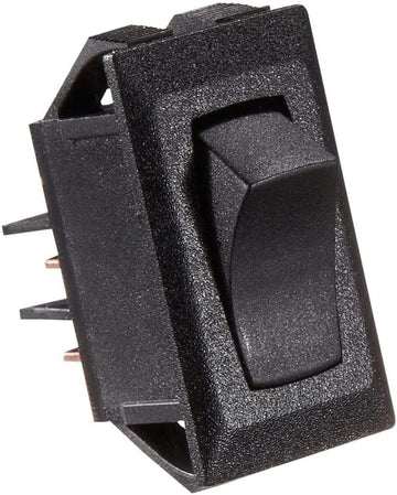 RV Designer S261, Rocker Switch, 10 Amp, On / Off, SPST, Black, DC Electrical