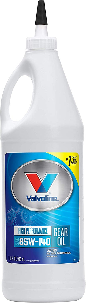 Valvoline 1 Quart 85W-140 High Performance Gear Oil - 1Qt (VV825), 32 fl. oz, 1 Pack Conventional 32 fl. oz, 1 Pack 85W-140