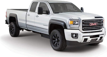Bushwacker Extend-A-Fender Extended Front & Rear Fender Flares | 4-Piece Set, Black, Smooth Finish | 40988-02 | Fits 2020-2022 GMC Sierra 2500 HD, 3500 HD
