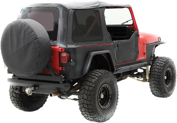 Smittybilt Replacement Soft Top with Tinted Windows and Door Uppers (Charcoal Gray) - 9870211