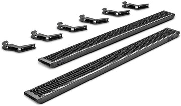 N-Fab Growler Steps | Textured Black, Cab Length | GFF15CC-TX | Fits 2015-2023 Ford F-150, 2018-2020 Raptor, 2017-2020 F250 / F350 / F450 Superduty Crew Cab All Beds, Gas