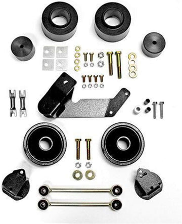 Rubicon Express RE7133M JK SPACER SYSTEM 2.5N W/MONOTUBE SHOCKS Suspension Leveling Kit Spacer Lift System w/Shock