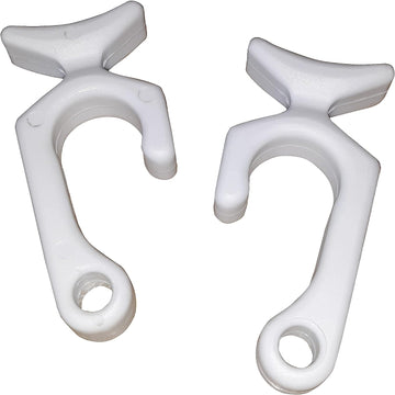 Taylor Made Products 1093 Rail Mount Boat Fender Line Clip (Pair), White