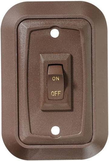 RV Designer Collection S651 Wall Plate Switch Single On/Off, 3.53 inches x 2.39 inches