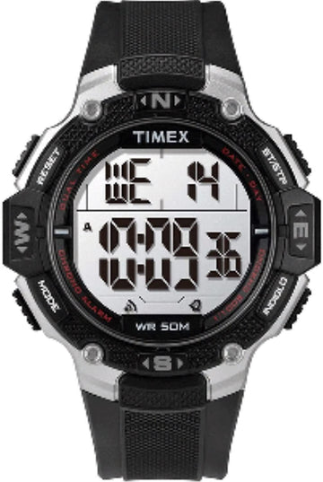 Timex DGTL 42mm Watch - Black Resin Strap