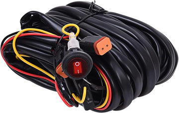 KC HiLiTES (6308) 110W Wiring Harness with 2-Pin Deutsch Connector for Two Lights