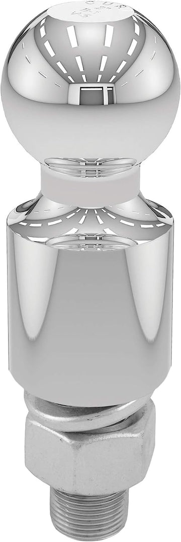 CURT Manufacturing 40034 2 In. Diameter Chrome Trailer Ball with 2 In. Rise Shank