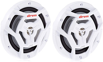 JVC CS-DR6201MW 6-1/2" 2-Way Coaxial Speakers, White - One Size