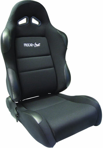 ProCar by Scat 80-1605-61L Sportsman Black Vinyl/Velour Left Racing Seat
