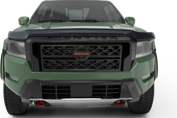 Auto Ventshade [AVS] Hood Shield Bugflector II | High Profile, Smoke Color | 25975 | Fits 2022 Nissan Frontier