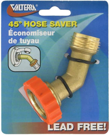 Valterra A01-0019VP Lead-Free Brass Hose Saver - 45° 45 Degree