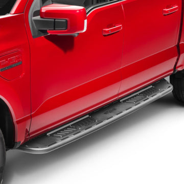N-Fab Roan Running Board | Textured Black, Cab Length | NBF15CC-TX | Fits 2015-2022 Ford F-150, 2018-2020 Raptor, 2017-2020 F-250/F-350/F-450 Superduty Crew Cab All Beds, SRW/DRW Gas/Diesel