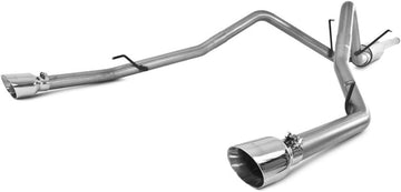 MBRP S5146AL Aluminized Dual Split Rear Cat Back Exhaust System Aluminized Steel