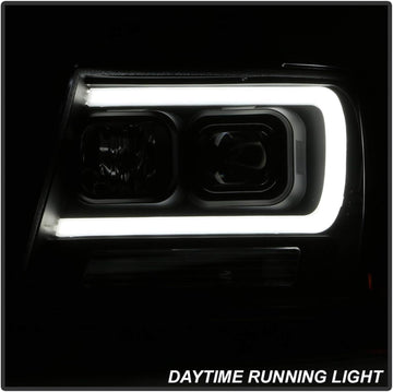 Spyder 5085986 Chevy Suburban 1500/2500 07-14 / Chevy Tahoe 07-14 / Avalanche 07-14 Version 2 Projector Headlights - High H1 (Included) - Low H7 (Included) Light Bar DRL - All Black