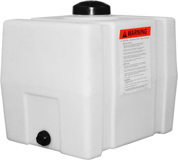 RomoTech Horizontal Square Polyethylene Reservoir, 30 Gallon