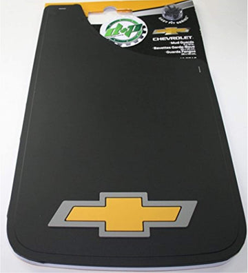 000540R03 Mud Flap Guards Chevrolet Bowtie 11x19 Gold Mud Guards