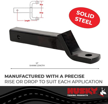 Husky 31369 12 X 1 X 2-1/4 Class III/IV Ball Mount 12 X 1 X 2-1/4 - Inches