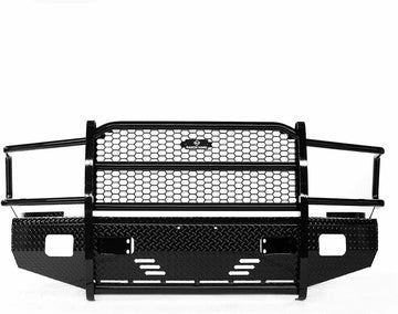 Ranch Hand Fsd101Bl1S - Summit Series Full Width Tough Black Front Hd Bumper with Full Grille Guard