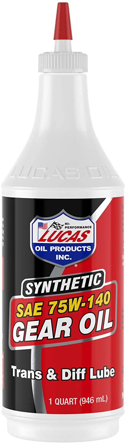 Lucas Oil 10121 SAE 75W-140 Synthetic Transmission and Differential Lube - 1 Quart