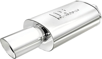 Magnaflow 14829 Street Series Polished Stainless Steel Oval Muffler with Tip