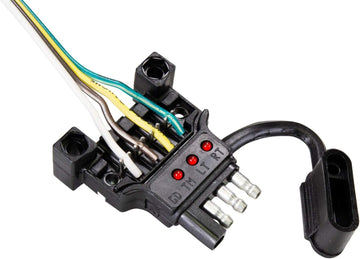 Hopkins 48192 Endurance Quick Fix Trailer Side 4-Flat Connector, Black