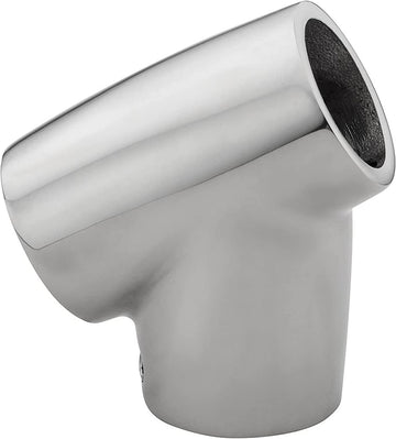 Whitecap S-1490C 60° Universal Tee Rail Fitting - 7/8" Tube O.D, CP/Zamac