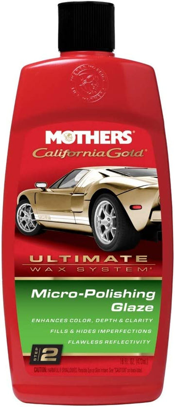 Mothers 08100 California Gold Micro-Polishing Glaze - 16 oz. (Ultimate Wax System, Step 2) 16 Ounce