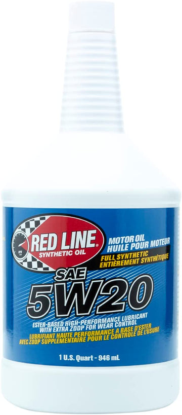 Red Line 15204 5W-20 Synthetic Oil - 1 Quart Bottle 1 Quart (32 Ounces)
