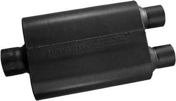 Flowmaster 430402 40 Series Muffler - 3.00 Center IN / 2.50 Dual OUT - Aggressive Sound,Black