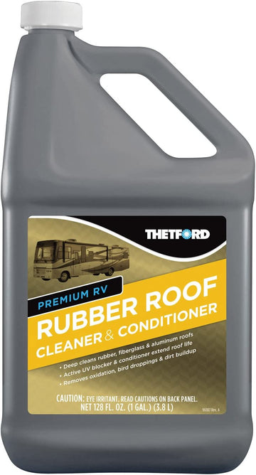 Thetford 32513 Premium RV Rubber Roof Cleaner and Conditioner - Gallon