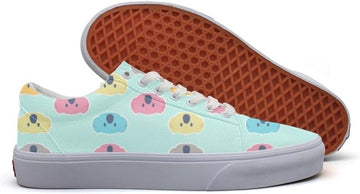 chuchuly coloeful Koala Canvas Low Top Sneaker for Man