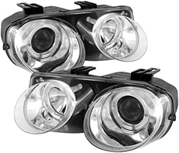 Spyder Auto 5008695 LED Halo Projector Headlights Black/Clear