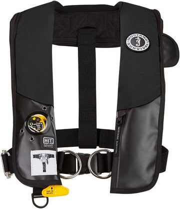Mustang HIT Hydrostatic Inflatable PFD w/Sailing Harness - Black - Automatic/Manual