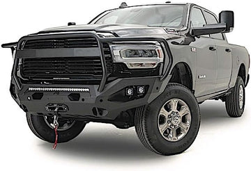 19-C Ram 2500 or 3500 New Body Style Matrix Front Bumper With Winch Full Guard