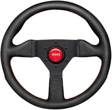 Momo MCL35AL3B Monte Carlo 350 Steering Wheel Alcantara Red Stitch