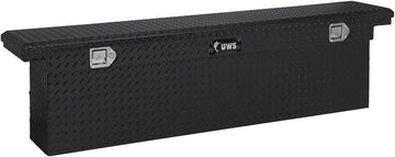 UWS TBSD-69-SL-LP-BLK Black Single Lid Slim Line Aluminum Toolbox with Beveled Insulated Lid Original Packaging
