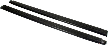 Wade 72-00171 Truck Bed Rail Caps Black Ribbed Finish Without Stake Holes for 2004-2012 Chevrolet Colorado & GMC Canyon Crew Cab (Set of 2)