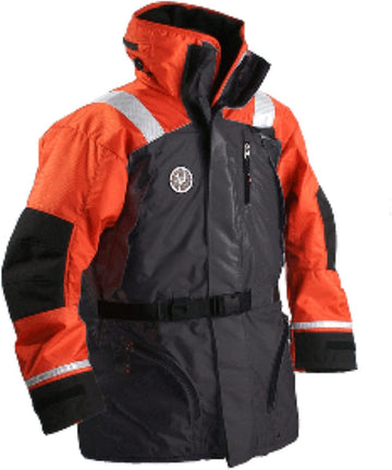 First Watch AC-1100 Flotation Coat - Orange/Black - Large