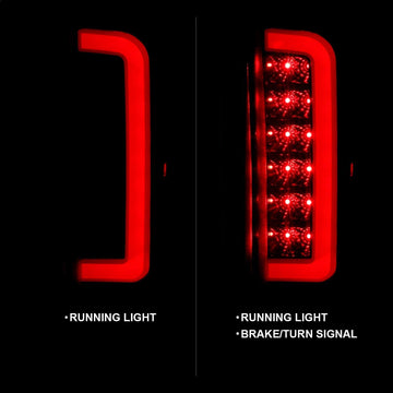 ANZO USA 311351 Tail Light Assembly LED Smoke Lens Black Housing Pair