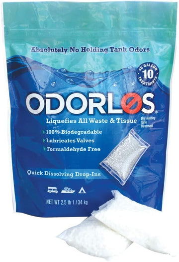 Valterra V77011 Odorlos Holding Tank Treatment - 4 oz. Packet, Pack of 10 4oz Packets, 10 Pack