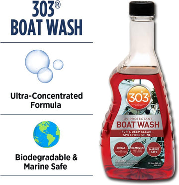 Gold Eagle 30586 303 Marine Boat Wash with UV Protectant - 32 oz.