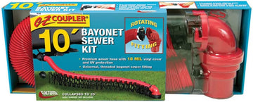 Valterra D04-0114 EZ Coupler 10' Bayonet Sewer Hose Kit 10 Ft Kit