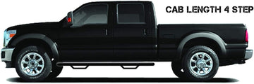 N-Fab Nerf Steps | Gloss Black, Cab Length | C1980CC | Fits 2019-2022 Chevrolet/GMC 1500, 2020-2021 2500/3500 (Next Generation) Crew Cab All Beds, SRW/DRW Gas/Diesel