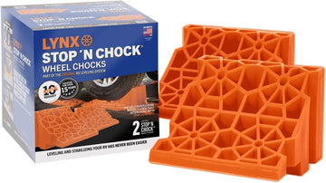 Tri-Lynx 00018 Lynx Stop 'N Chock Interlocking Wheel Chock, (Pack of 2)