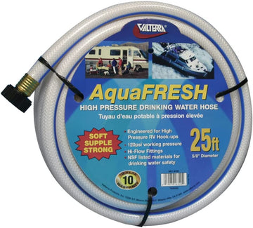 Valterra W01-6300 White 5/8" x 25' Drinking Water Hose 5/8 Inch x 25 Inch White