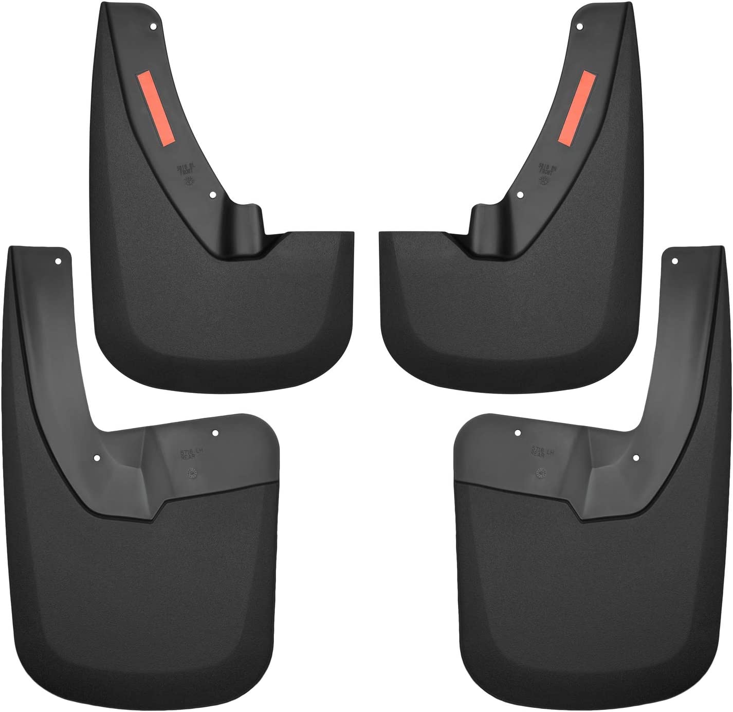 Husky Liners 58186 Black Combo Set Fits 09-18, 2019 1500 Classic, 2010-2018 Ram 2500/3500-WITH OEM Fender Flares, 4 Pack Custom Front and Rear Mud Guard Set With Fender Flares
