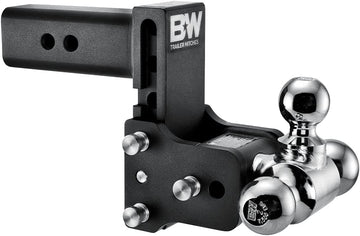 B&W TS20048B Tow & Stow Tri-Ball Hitch 1 7/8" x 2" x 2 5/16" with 2.5" Shank 5" Drop or 4 1/2" Rise