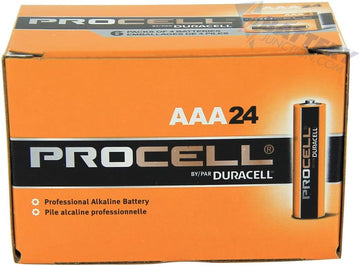 Duracell Procell AAA Alkaline Battery - Box of 24 (PC2400 PC-2400)