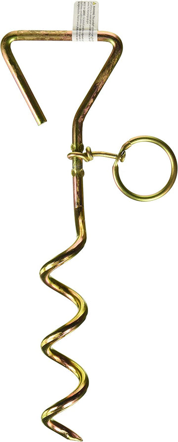 Camco 42572 RV Spiral Anchor with Ring Single